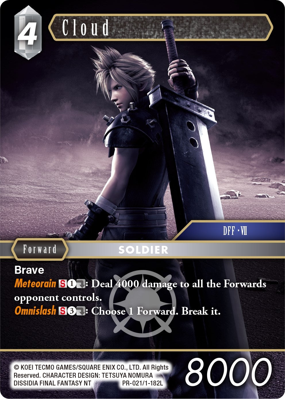 Image for Cloud (Legend) (FF: Promo Cards) (PR-021/1-182L) - Final Fantasy TCG