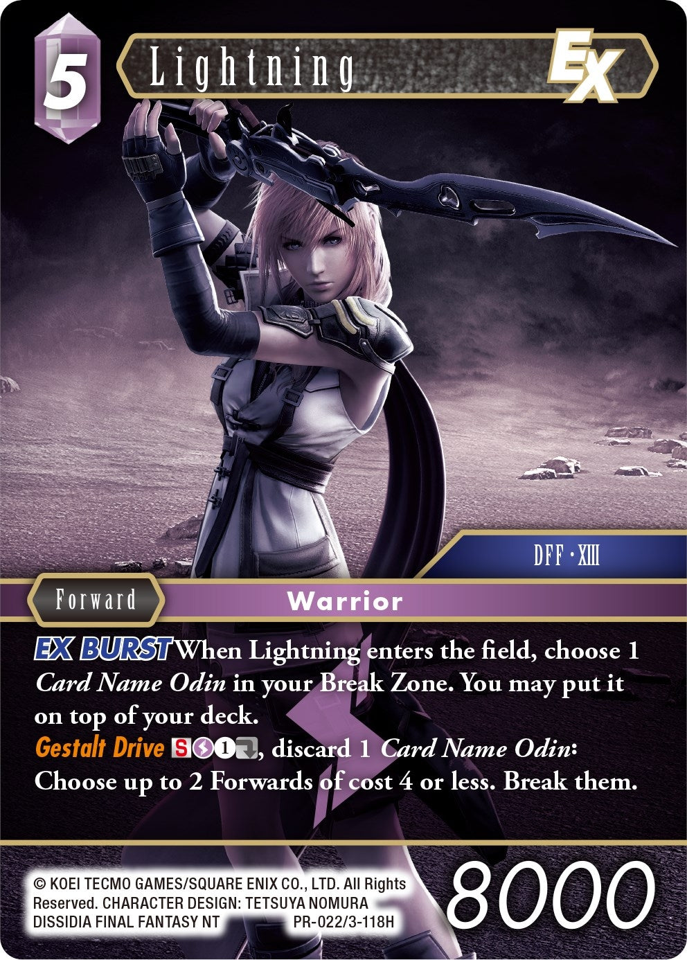Image for Lightning EX (FF: Promo Cards) (PR-022/3-118H) - Final Fantasy TCG