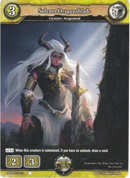 Image for Solemn Dragonsblade (Gears of Apocalypse) (DB-BT03/015) - Dragoborne