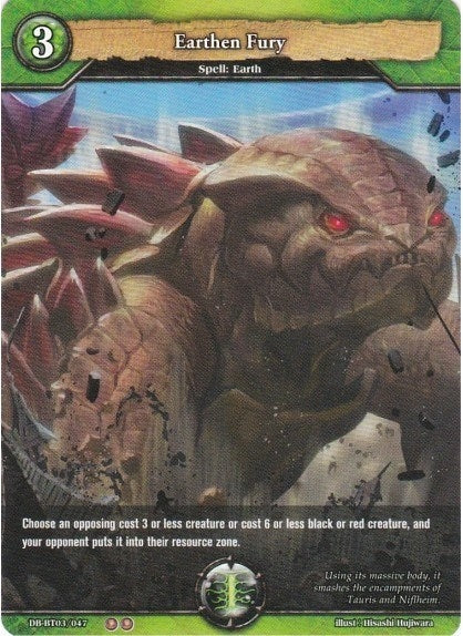 Image for Earthen Fury (Gears of Apocalypse) (DB-BT03/047) - Dragoborne
