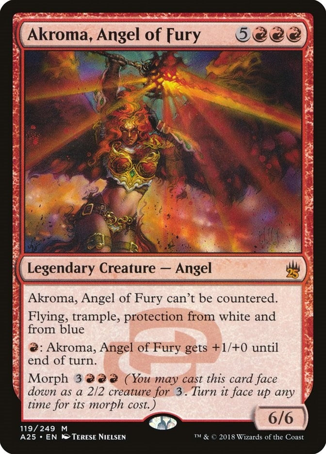 Image for Akroma, Angel of Fury (Masters 25) (119) - Magic: The Gathering
