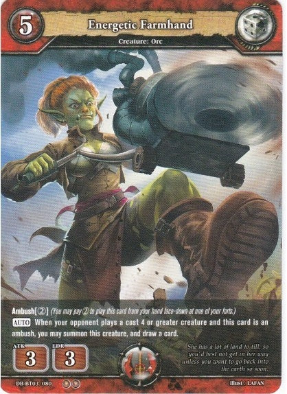 Image for Energetic Farmhand (Gears of Apocalypse) (DB-BT03/080) - Dragoborne