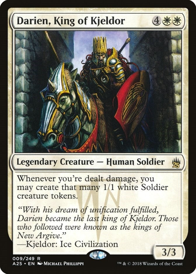 Image for Darien, King of Kjeldor (Masters 25) (9) - Magic: The Gathering