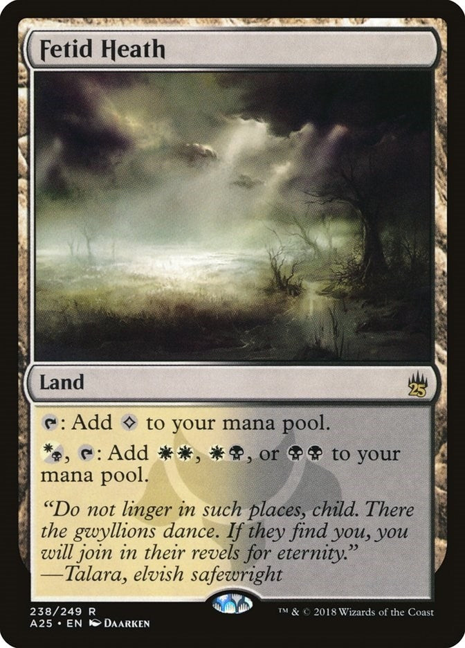 Image for Fetid Heath (Masters 25) (238) - Magic: The Gathering