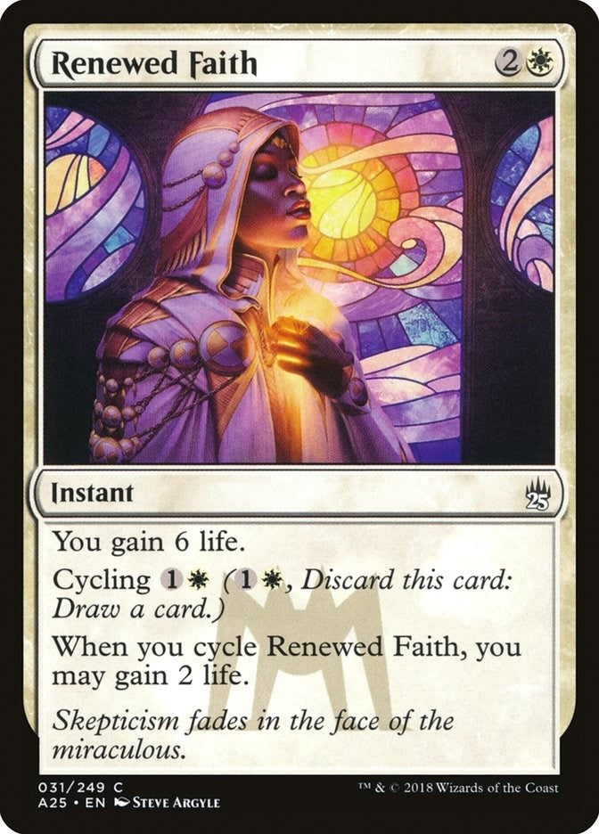 Image for Renewed Faith (Masters 25) (31) - Magic: The Gathering