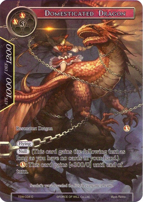 Image for Domesticated Dragon (Full Art) (The Time Spinning Witch) (TSW-034) - Force of Will