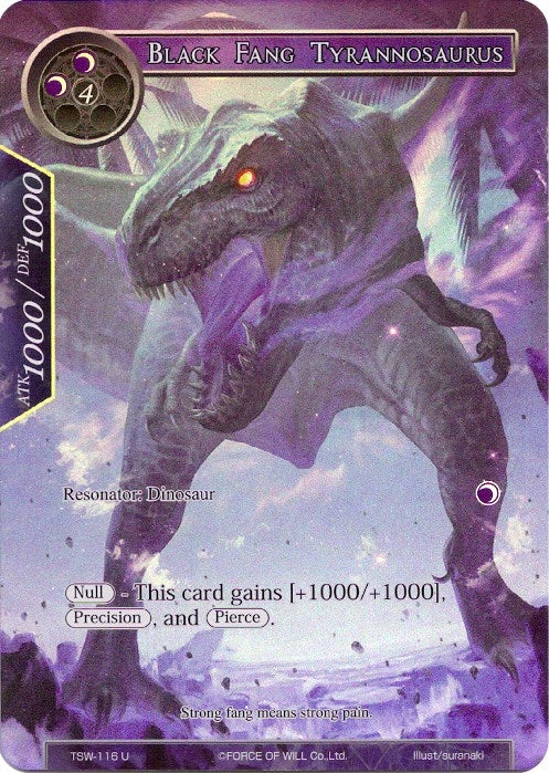 Image for Black Fang Tyrannosaurus (Full Art) (The Time Spinning Witch) (TSW-116) - Force of Will