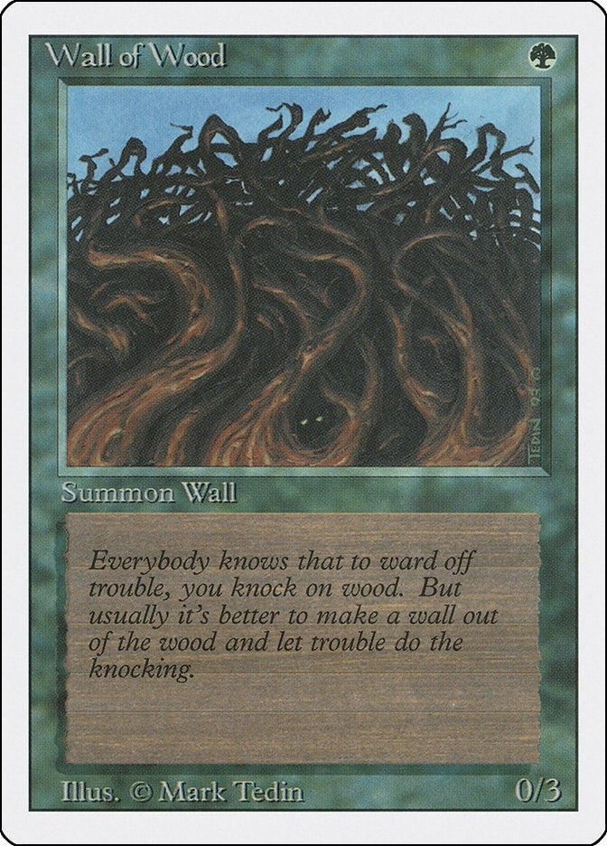 Image for Wall of Wood (Revised Edition) - Magic: The Gathering