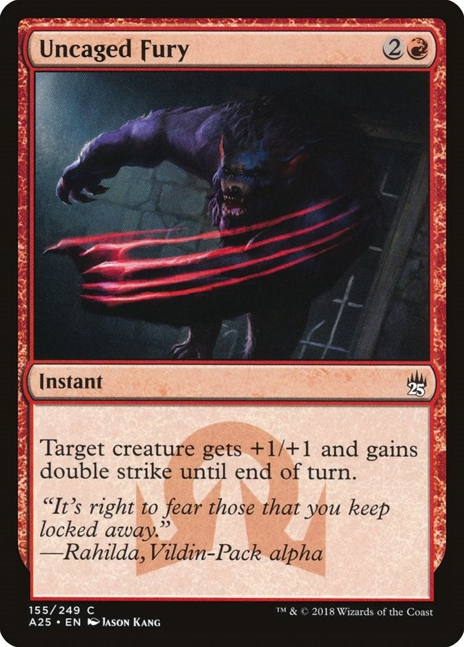 Image for Uncaged Fury (Masters 25) (155) - Magic: The Gathering