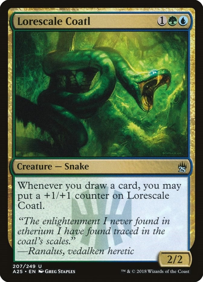 Image for Lorescale Coatl (Masters 25) (207) - Magic: The Gathering