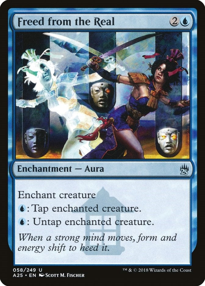 Image for Freed from the Real (Masters 25) (58) - Magic: The Gathering
