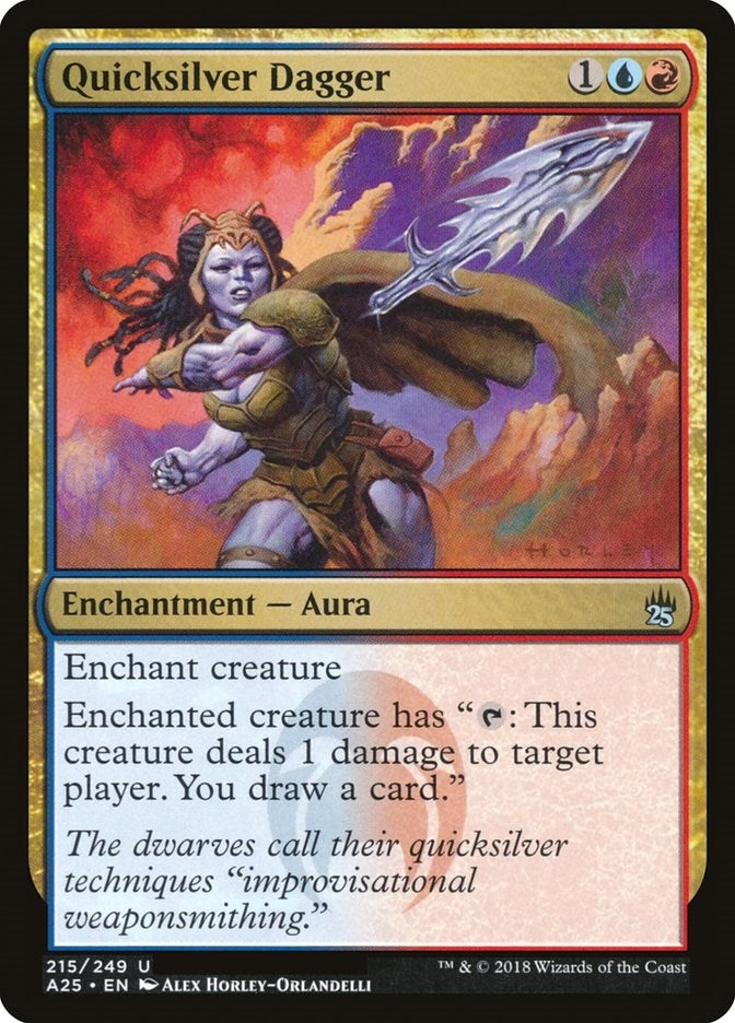 Image for Quicksilver Dagger (Masters 25) (215) - Magic: The Gathering