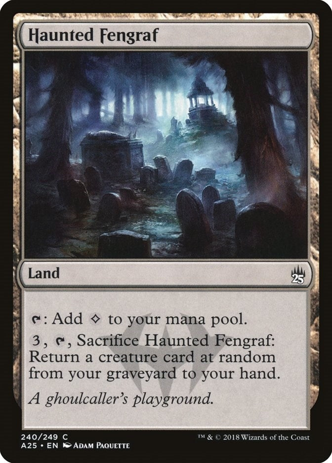 Image for Haunted Fengraf (Masters 25) (240) - Magic: The Gathering