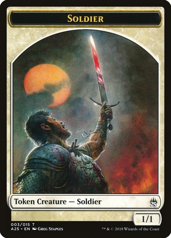 Image for Soldier Token (003) (Masters 25) (3) - Magic: The Gathering