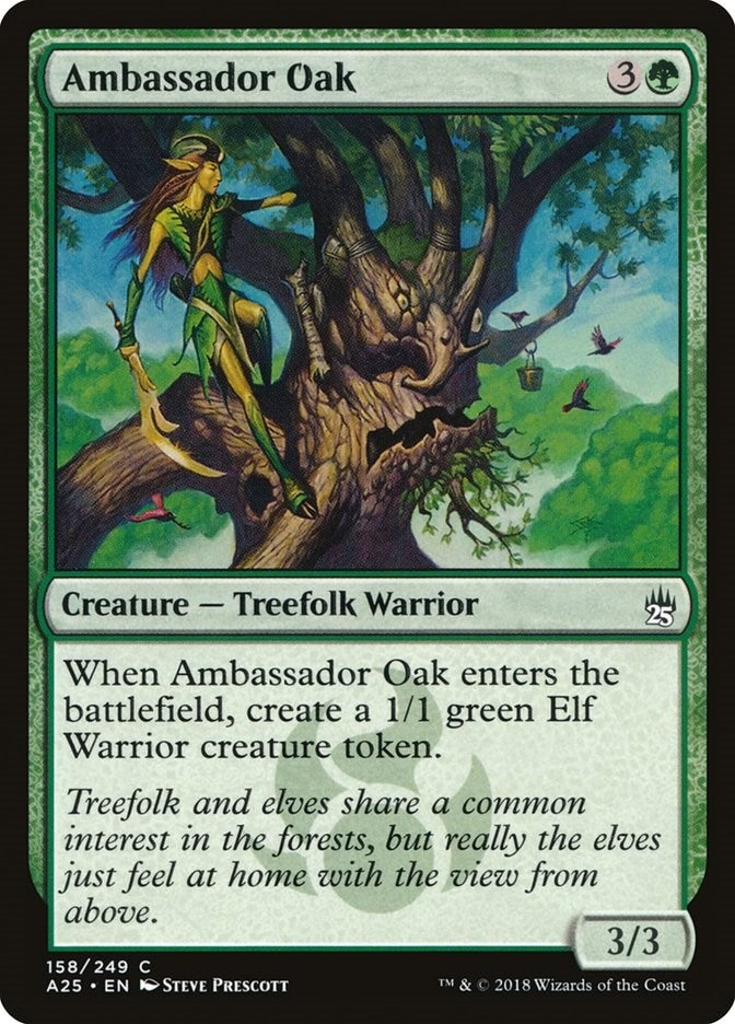 Image for Ambassador Oak (Masters 25) (158) - Magic: The Gathering