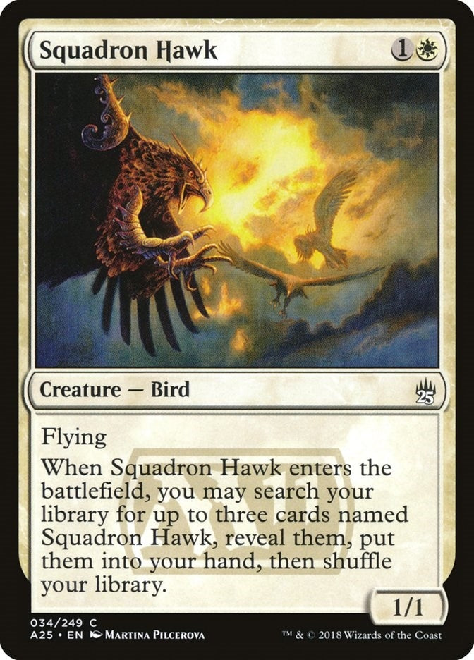 Image for Squadron Hawk (Masters 25) (34) - Magic: The Gathering