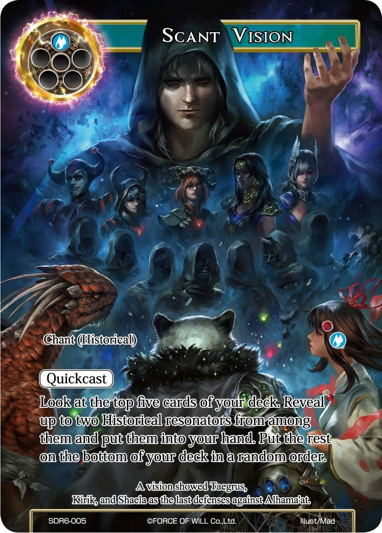 Image for Scant Vision (Starter Deck: The Lost Tomes) (SDR6-005) - Force of Will
