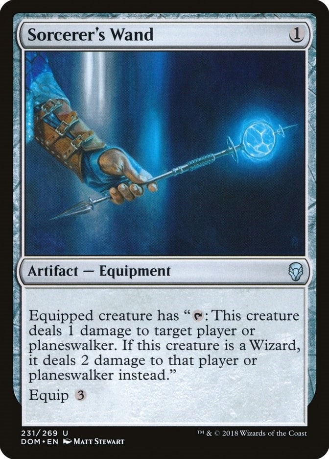 Image for Sorcerer's Wand (Dominaria) (231) - Magic: The Gathering