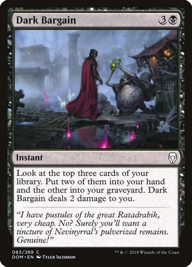Image for Dark Bargain (Dominaria) (83) - Magic: The Gathering