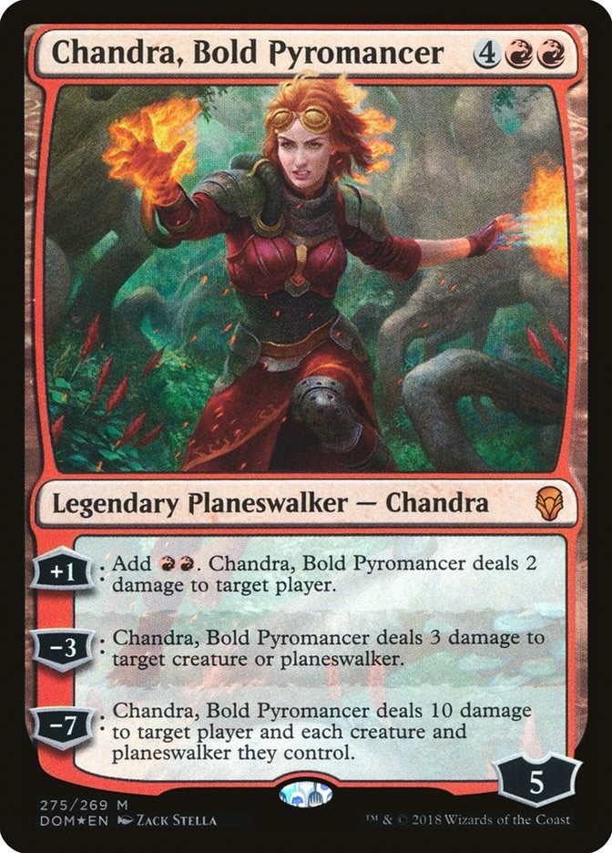 Image for Chandra, Bold Pyromancer (Dominaria) (275) - Magic: The Gathering