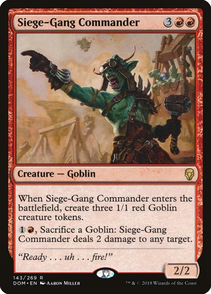 Image for Siege-Gang Commander (Dominaria) (143) - Magic: The Gathering