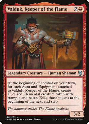 Image for Valduk, Keeper of the Flame (Dominaria) (148) - Magic: The Gathering