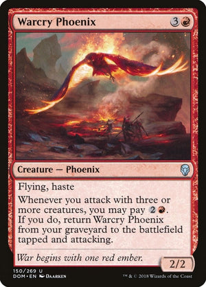 Image for Warcry Phoenix (Dominaria) (150) - Magic: The Gathering