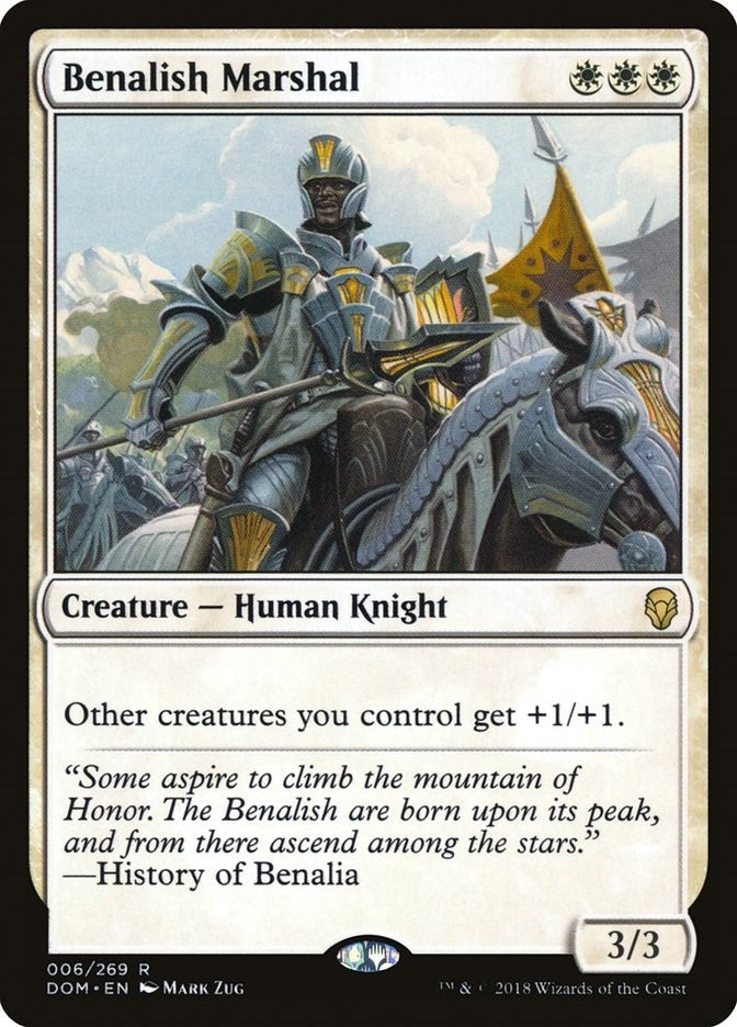 Image for Benalish Marshal (Dominaria) (6) - Magic: The Gathering
