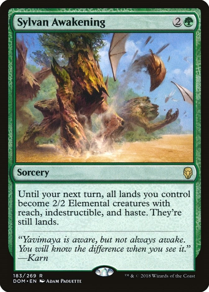 Image for Sylvan Awakening (Dominaria) (183) - Magic: The Gathering