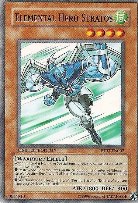 Image for Elemental HERO Stratos (Pharaoh Tour Promos) (PT03-EN002) - YuGiOh