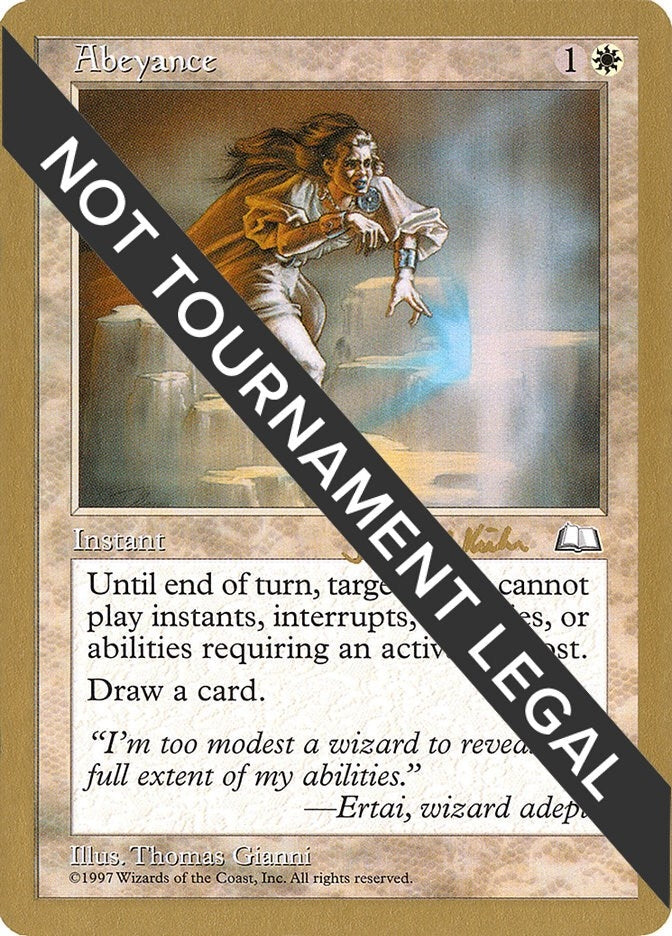 Image for Abeyance - 1997 Janosch Kuhn (WTH) (World Championship Decks) - Magic: The Gathering