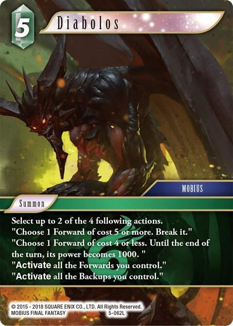 Image for Diabolos (Opus V) (5-062L) - Final Fantasy TCG