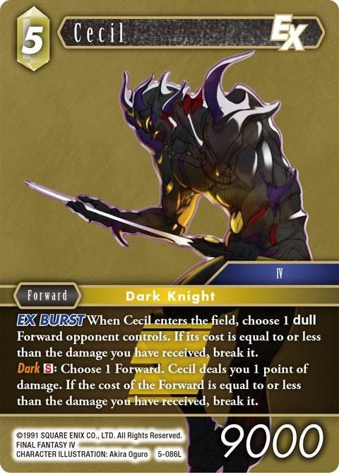 Image for Cecil EX (Opus V) (5-086L) - Final Fantasy TCG