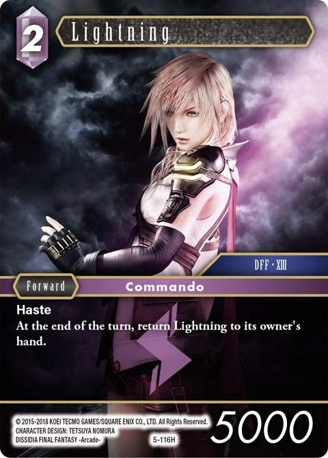 Image for Lightning (Opus V) (5-116H) - Final Fantasy TCG