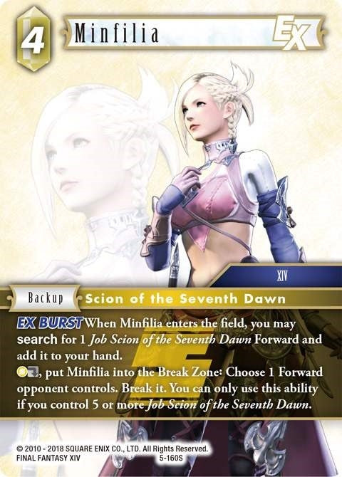 Image for Minfilia EX (Opus V) (5-160S) - Final Fantasy TCG