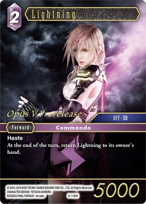 Image for Lightning (Prerelease Promo) (FF: Promo Cards) (PR-027/5-116H) - Final Fantasy TCG