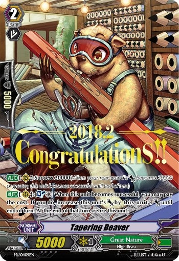 Image for Tapering Beaver (Hot Stamped) (Promo Cards) (PR/0409EN) - Cardfight Vanguard