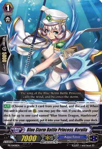 Image for Blue Storm Battle Princess, Koralia - PR/0408EN (Promo Cards) (PR/0408EN) - Cardfight Vanguard