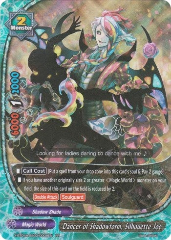 Image for Dancer of Shadowform, Silhouette Joe (New World Chaos) (X-BT04A-SS03/0008EN) - Future Card BuddyFight