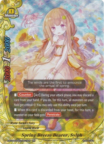 Image for Spring Breeze Bearer, Sylph (New World Chaos) (X-BT04A-SS03/0015EN) - Future Card BuddyFight