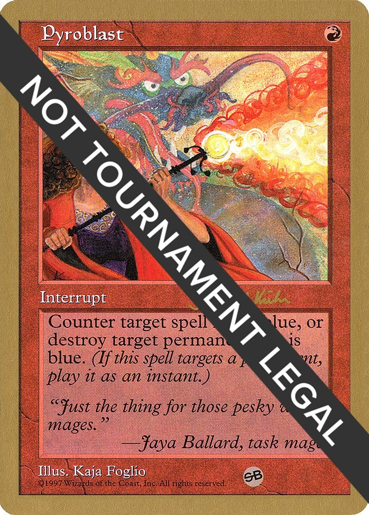 Image for Pyroblast - 1997 Janosch Kuhn (5ED) (SB) (World Championship Decks) - Magic: The Gathering