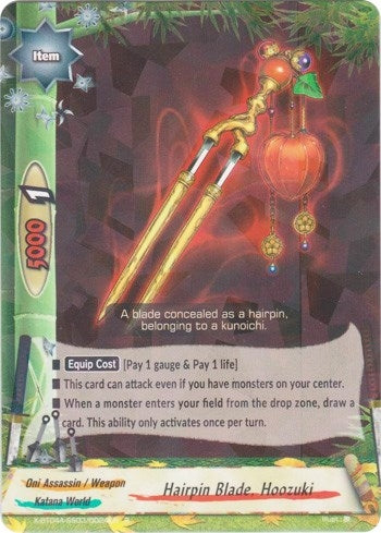Image for Hairpin Blade, Hoozuki (New World Chaos) (X-BT04A-SS03/0024EN) - Future Card BuddyFight