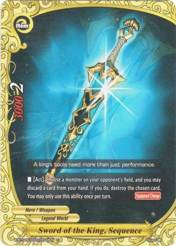 Image for Sword of the King, Sequence (New World Chaos) (X-BT04A-SS03/0048EN) - Future Card BuddyFight