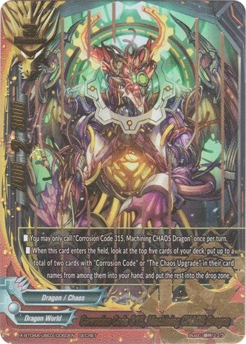 Image for Corrosion Code 315, Machining CHAOS Dragon (Secret) (New World Chaos) (X-BT04A-UB03/0060EN) - Future Card BuddyFight