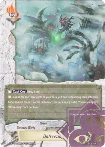 Image for Unfreezing (New World Chaos) (X-BT04A-UB03/0033EN) - Future Card BuddyFight