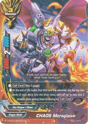 Image for CHAOS Meraglaive (New World Chaos) (X-BT04A-UB03/0041EN) - Future Card BuddyFight