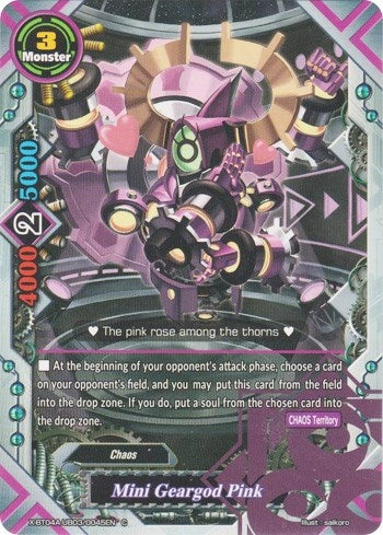 Image for Mini Geargod Pink (New World Chaos) (X-BT04A-UB03/0045EN) - Future Card BuddyFight