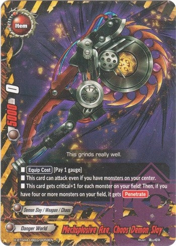 Image for Mechsplosive Axe, Chaos Demon Slay (New World Chaos) (X-BT04A-UB03/0059EN) - Future Card BuddyFight