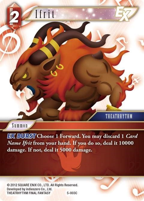 Image for Ifrit EX (Opus V) (5-003C) - Final Fantasy TCG
