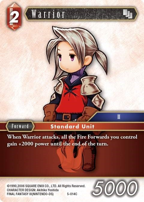 Image for Warrior (Luneth) (Opus V) (5-014C) - Final Fantasy TCG